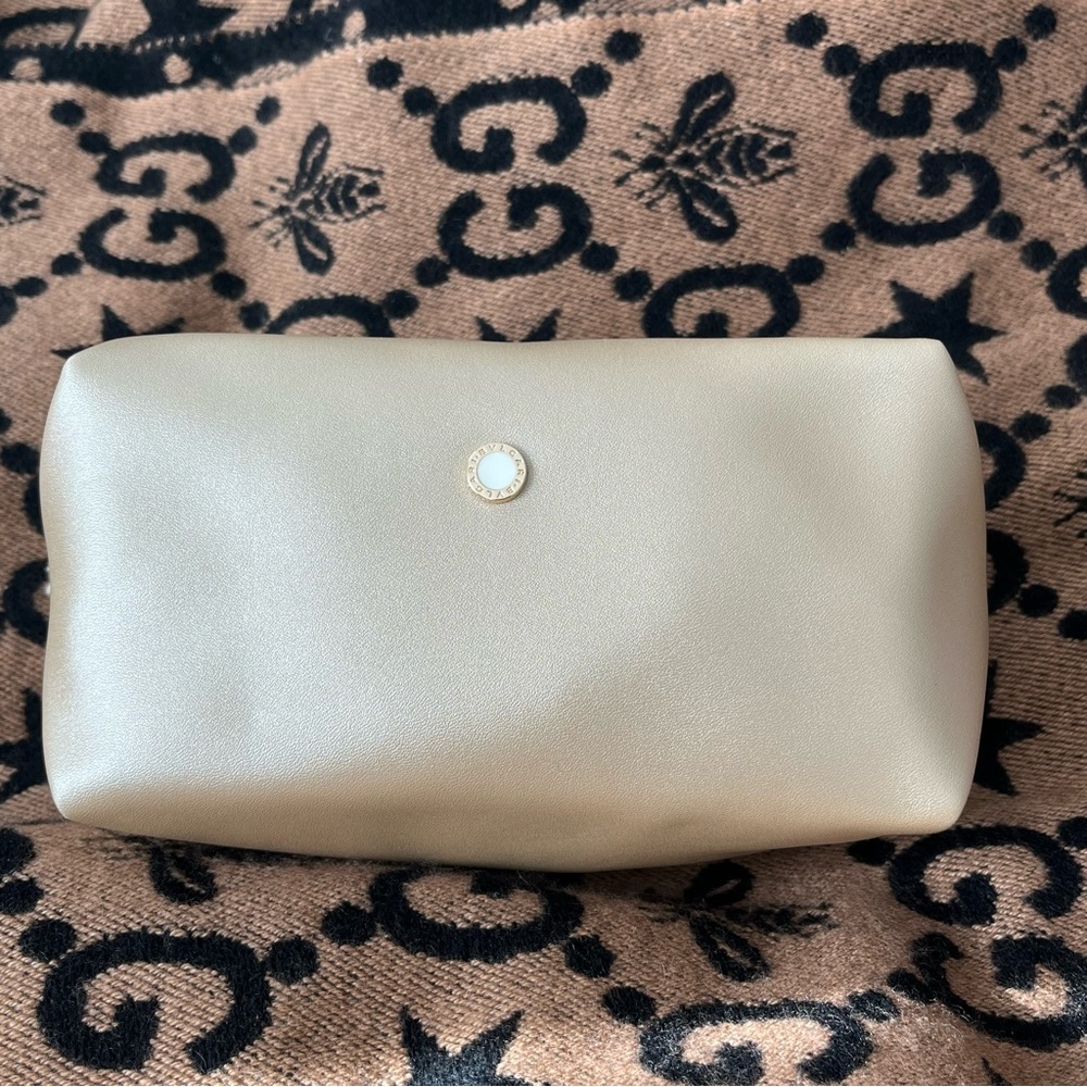 Bulgari Cream Travel Case